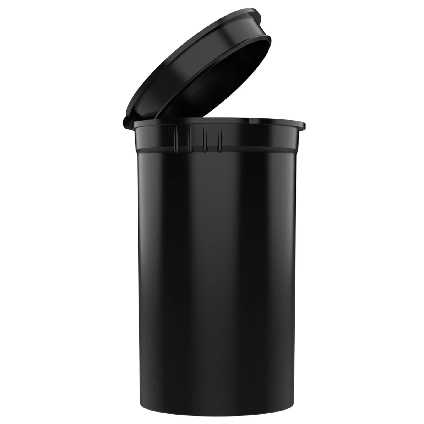 Bag King Child-Resistant Pop Top Bottle | 19 dram Black