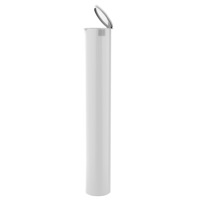 Premium Squeeze Top Child Resistant Pre-Roll Tube | 116 mm White / Single Unit (Less Than Box Qty)