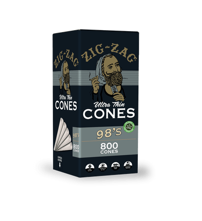 Zig Zag 98's Ultra-Thin Bulk Cones - (800 Cone Carton)