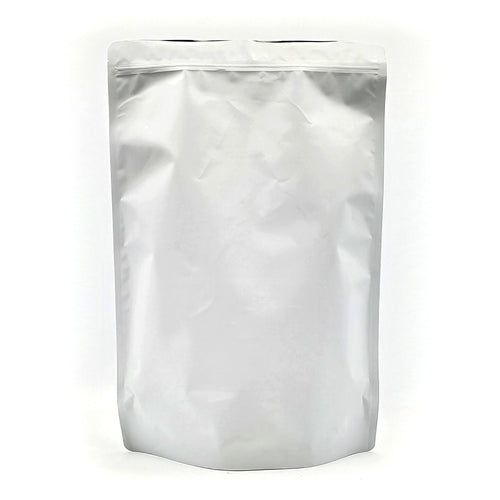 Empty Square Clear Plastic Pouch Bag With White Blank Paper Top